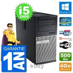 PC Tour Dell 7010 Intel Core i5-2400 RAM 4Go Disque Dur 500Go Windows 10 Wifi