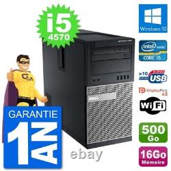 PC Tour Dell 7020 Intel Core i5-4570 RAM 16Go Disque Dur 500Go Windows 10 Wifi