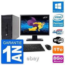 PC Tour HP 400 G2 MT Ecran 27 Intel G3220 RAM 8Go Disque 1To Windows 10 Wifi