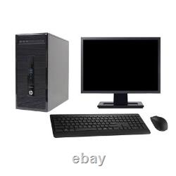 PC Tour HP 400 G2 MT Ecran 27 Intel G3220 RAM 8Go Disque 1To Windows 10 Wifi