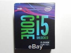 Processeur CPU Intel Core i5-9600k (3.7GHz/4.6GHz) socket LGA 1151 Neuf (Box)
